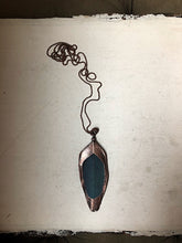 Load image into Gallery viewer, Electroformed Macaw Feather Necklace #4 - Ready to Ship