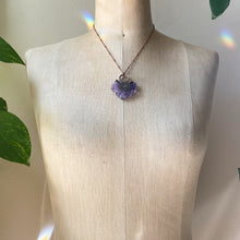 Load image into Gallery viewer, Amethyst Stalactite Slice Necklace #3 - Ready to Ship