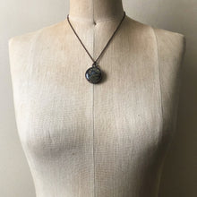 Load image into Gallery viewer, Moss Agate Full Moon Necklace #2 - Ready to Ship