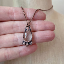 Load image into Gallery viewer, Rutile Quartz & Sunstone Necklace #3 - Ready to Ship