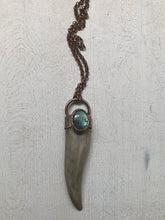 Load image into Gallery viewer, Labradorite & Naturally Shed Deer Antler Tip Necklace #1