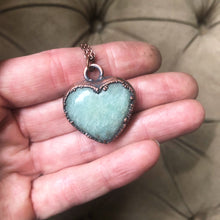 Load image into Gallery viewer, Amazonite Heart Necklace #5