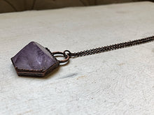 Load image into Gallery viewer, Amethyst Hexagon Necklace