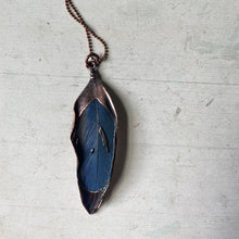 Load image into Gallery viewer, Electroformed Macaw Feather Necklace - Ready to Ship