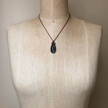 Load image into Gallery viewer, Moss Agate Small Teardrop Necklace - Ready to Ship