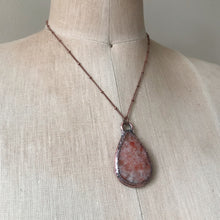Load image into Gallery viewer, Teardrop Sunstone Necklace - Ready to Ship