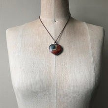 Load image into Gallery viewer, Polychrome Jasper Heart Necklace #4