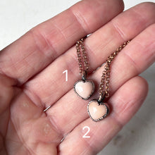 Load image into Gallery viewer, Pink Opal Heart Necklace - Ready to Ship
