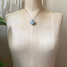 Load image into Gallery viewer, Amazonite Heart Necklace #3 - Ready to Ship