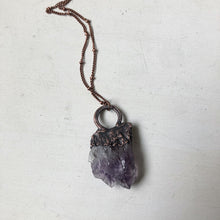 Load image into Gallery viewer, Raw Amethyst Cluster Necklace - Ready to Ship
