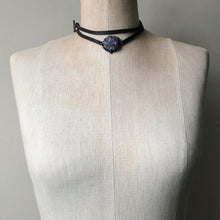 Load image into Gallery viewer, Amethyst Rosette Wrap Bracelet/Choker #1 - Ready to Ship