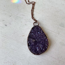 Load image into Gallery viewer, Amethyst Druzy "Shine" Necklace #2 - Ready to Ship