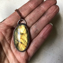 Load image into Gallery viewer, Labradorite Oval Necklace #1- Ready to Ship
