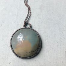 Load image into Gallery viewer, Polychrome Jasper Moon Necklace #7