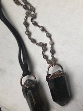 Load image into Gallery viewer, Raw Smoky Quartz Point Necklace (Ready to Ship) - Darkness Calling Collection