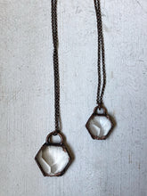 Load image into Gallery viewer, Clear Quartz Hexagon Necklace