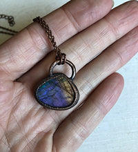 Load image into Gallery viewer, Purple Labradorite Teardrop Necklace #1 - Ready to Ship