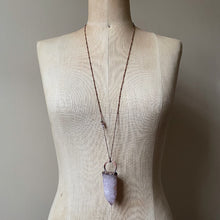 Load image into Gallery viewer, Amethyst Spirit Quartz Necklace with Purple Agate Accent Chain #2 - Ready to Ship