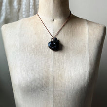 Load image into Gallery viewer, Black Tourmaline Necklace with Grey Moonstone - Ready to Ship