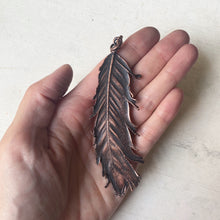 Load image into Gallery viewer, Electroformed Wild Feather Necklace