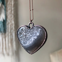 Load image into Gallery viewer, Agate Druzy “Broken Open” Heart Necklace #2 - Ready to Ship