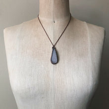 Load image into Gallery viewer, White Druzy Necklace (Teardrop)- Ready to Ship