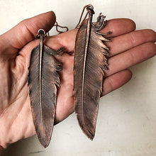 Load image into Gallery viewer, Electroformed Macaw Feather Necklace - Ready to Ship