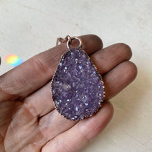 Load image into Gallery viewer, Amethyst Druzy "Shine" Necklace #2 - Ready to Ship
