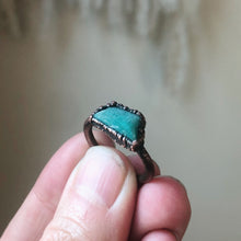 Load image into Gallery viewer, Raw Amazonite Ring - #3 (Size 7.5-7.75) - Ready to Ship
