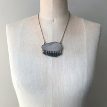 Load image into Gallery viewer, Druzy and Dravite Statement Necklace - Ready to Ship