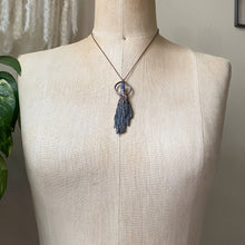Load image into Gallery viewer, Black Kyanite & Opal Necklace #2 - Ready to Ship