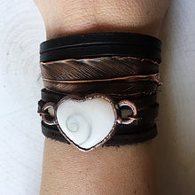 Load image into Gallery viewer, Eye of Shiva Heart Wrap Bracelet/Choker - Made to Order