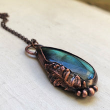 Load image into Gallery viewer, Labradorite & Fern Necklace - Ready to Ship
