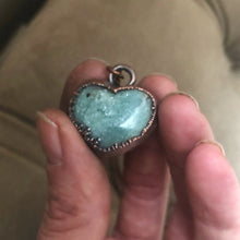 Load image into Gallery viewer, Amazonite Heart Necklace #2