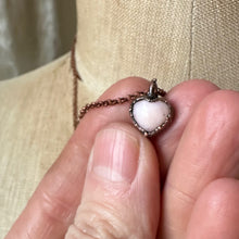 Load image into Gallery viewer, Pink Opal Heart Necklace - Ready to Ship
