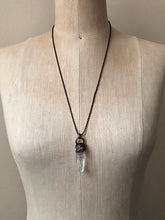 Load image into Gallery viewer, Raw Clear Quartz Point Necklace (Satya Collection)