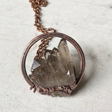 Load image into Gallery viewer, Smoky Quartz Cluster Necklace #2 - Ready to Ship