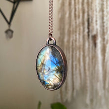 Load image into Gallery viewer, Oval Labradorite Necklace #1 - Ready to Ship