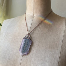 Load image into Gallery viewer, Amethyst Stalactite Slice Necklace #5 - Ready to Ship
