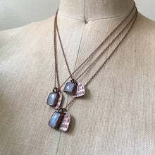 Load image into Gallery viewer, Live By the Moon Necklace with Rainbow Moonstone - Ready to Ship
