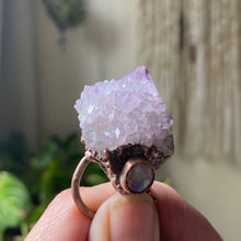 Load image into Gallery viewer, Amethyst Spirit Quartz with Rainbow Moonstone Necklace #1 - Ready to Ship