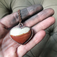 Load image into Gallery viewer, Polychrome Jasper Heart Necklace #2