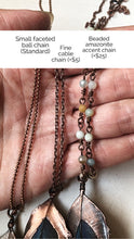 Load image into Gallery viewer, Electroformed Macaw Feather Necklace #3 - Ready to Ship
