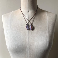 Load image into Gallery viewer, Amethyst Moon Phase Necklaces - Snow Moon Collection