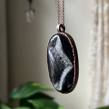 Load image into Gallery viewer, Black Onyx Druzy Necklace - Ready to Ship