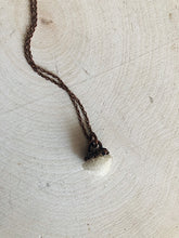 Load image into Gallery viewer, Clear Quartz Druzy Necklace #1 - Ready to Ship (4/25 Update)