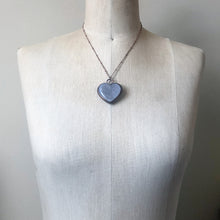 Load image into Gallery viewer, Agate Druzy “Broken Open” Heart Necklace #1 - Ready to Ship