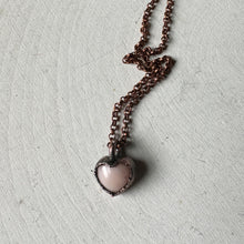 Load image into Gallery viewer, Pink Opal Heart Necklace - Ready to Ship