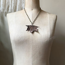 Load image into Gallery viewer, Electroformed Maple Leaf Necklace (Large) - Ready to Ship