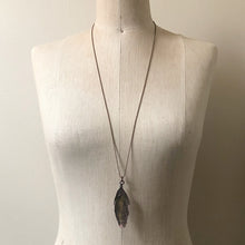 Load image into Gallery viewer, Electroformed Yellow Macaw Feather Necklace - Ready to Ship